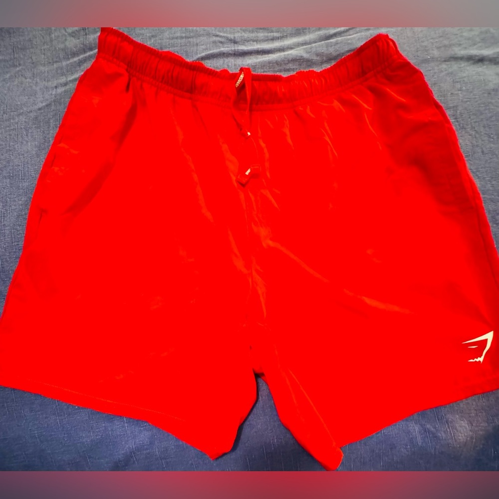 Gymshark Men's Athletic Shorts — Red